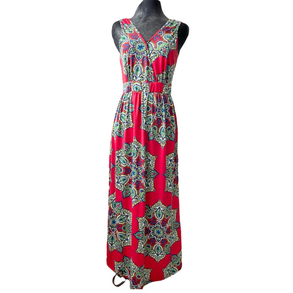 Love J Off Shoulder Maxi Dress red size L